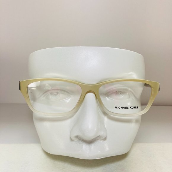 Michael Kors Rectangular Ivory Silver Eyeglasses Frames NWOT - Picture 11 of 12